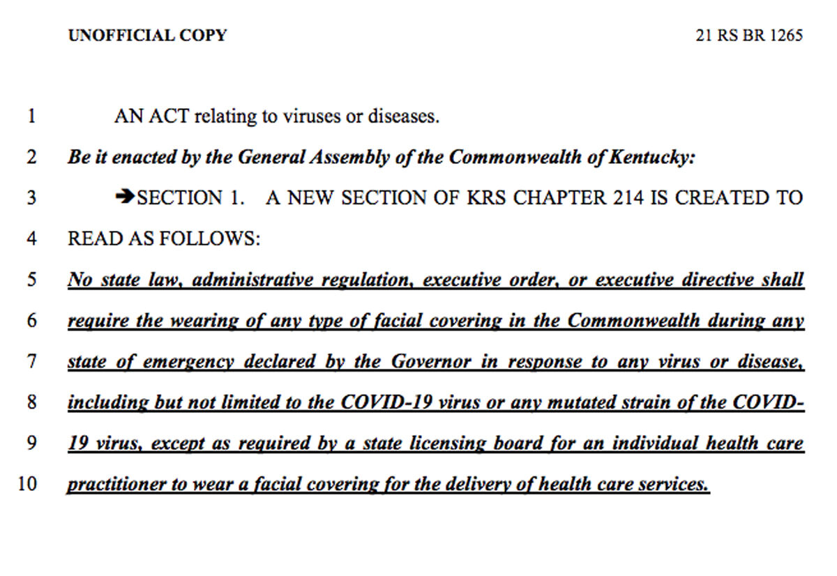 Senate Bill 158